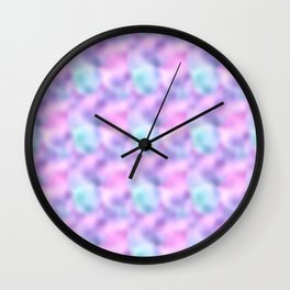 Colorful Iridescent Pattern Wall Clock