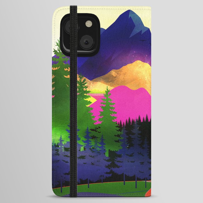 Colorful Mountain Morning iPhone Wallet Case