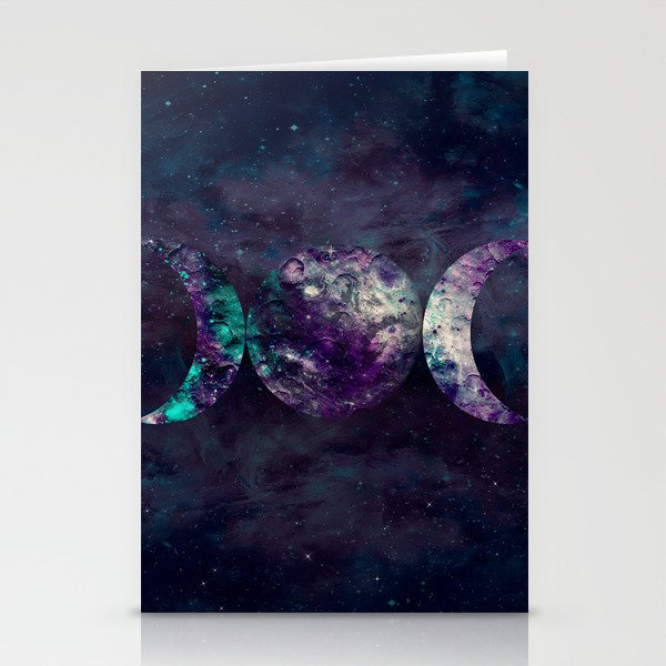 Triple Moon Goddess Universe Stationery Cards