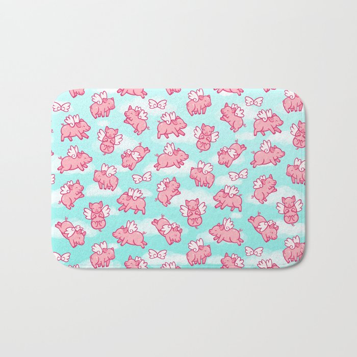 When Pigs Fly Bath Mat