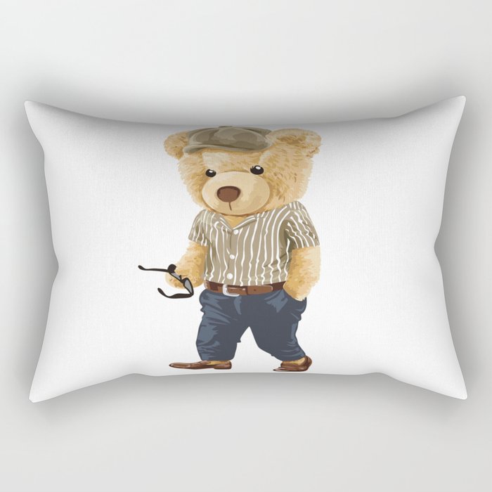 Bear With Style Rectangular Pillow