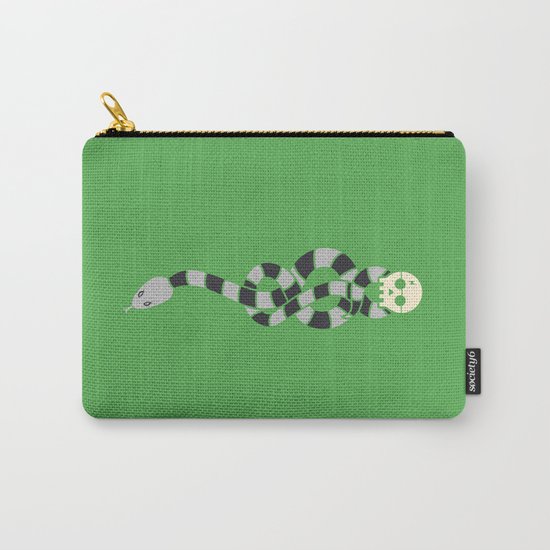 The Scarf Mark - Green and Black Carry-All Pouch