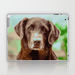 Brown Labrador Retriever Paint by Numbers Laptop Skin