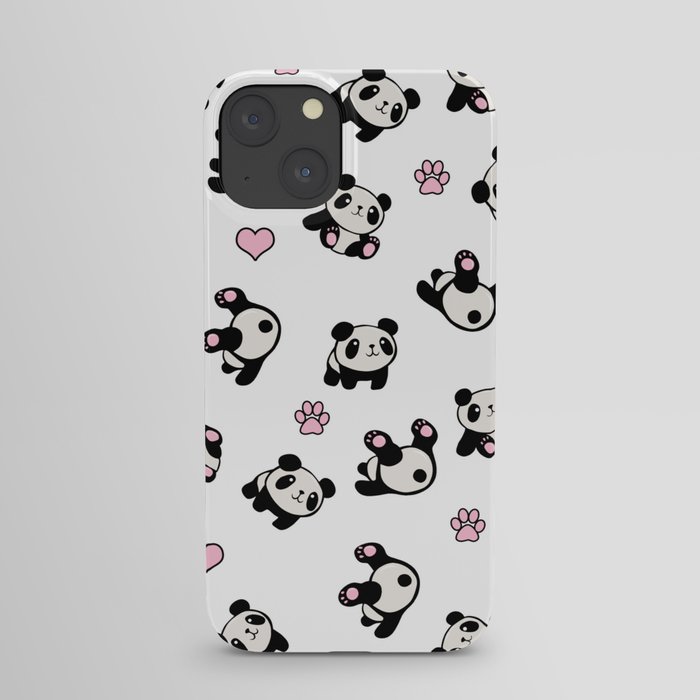 Panda pattern iPhone Case