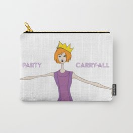 A Crown for Every Party Carry-All Pouch | Fashionillustrion, Drawing, Digital, Goldshoes, Purpledress, Partyshoes, Fun, Crown, Frivolous, Fashionsketch 