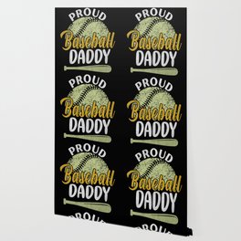 Proud baseball Daddy retro Fathers day 2022 Wallpaper