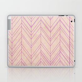  Watercolor Purple And Blush Pink Chevron Zigzag Herringbone Pattern Geometrical Abstract Laptop Skin