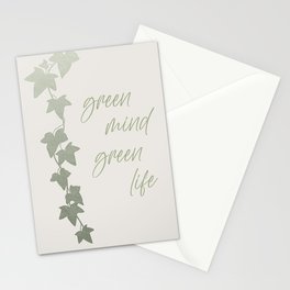 Green mind - Green life Stationery Card