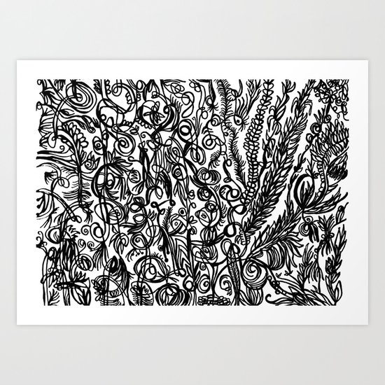 Black and White Art Print