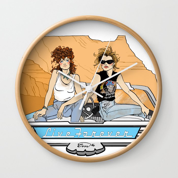Thelma & Louise Live Forever pin-up Art Print by Emma Munger
