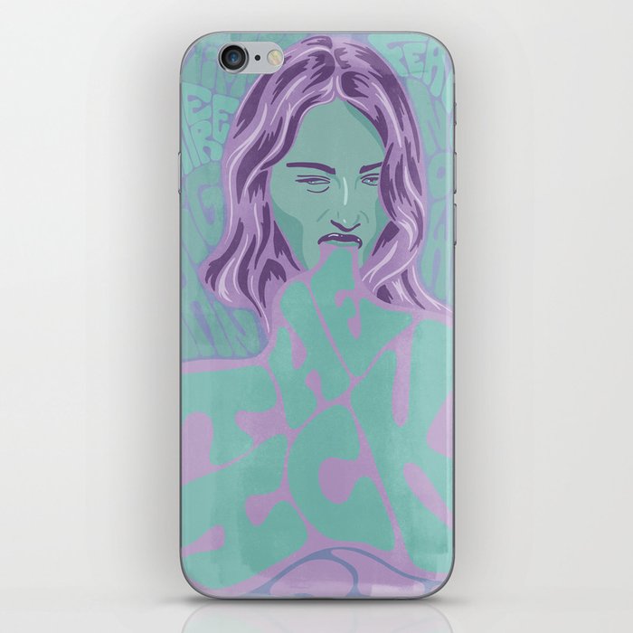 The Ick Vintage Band Poster - Purple iPhone Skin