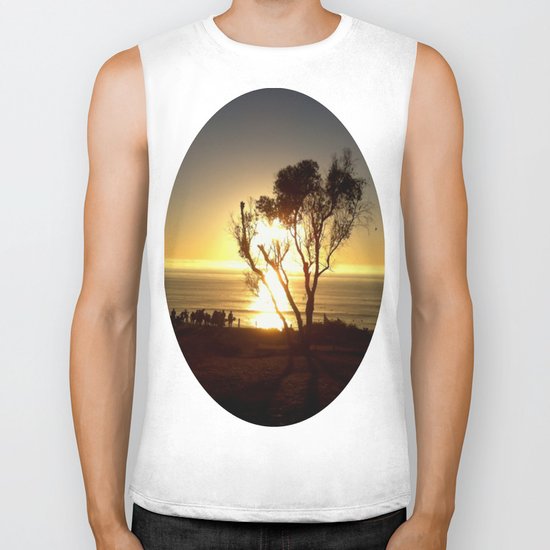 Fire and Water - a California sunset Biker Tank