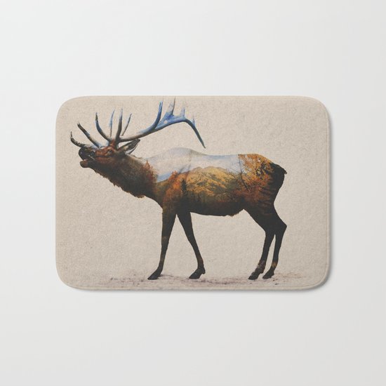 The Rocky Mountain Elk Bath Mat