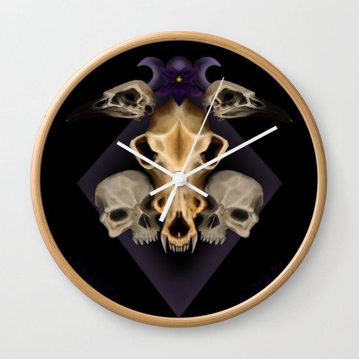 Skulls Wall Clock