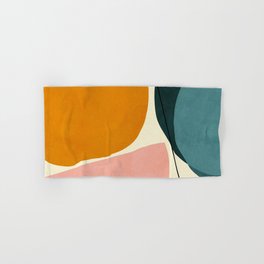 shapes geometric minimal painting abstract Hand & Bath Towel