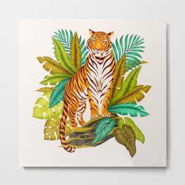 Jungle Tiger Metal Print