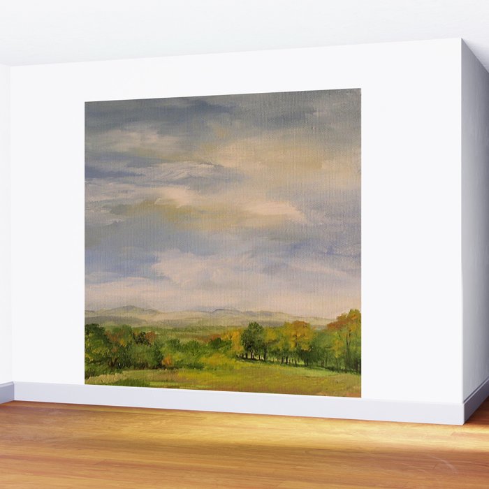 Scenic Autumn Late Afternoon In Vermont Nature Art Landscape Oil