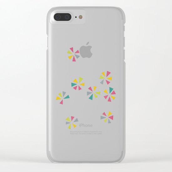 Colour Wheels Clear iPhone Case