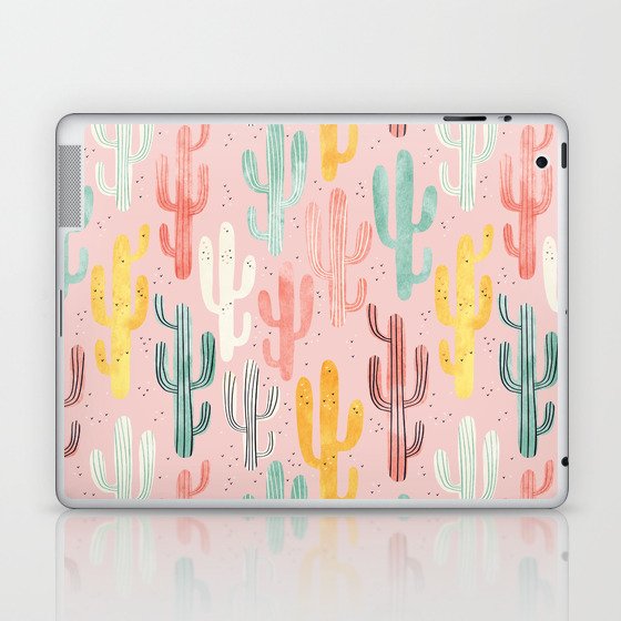 Long Multicolored Cacti Laptop & iPad Skin