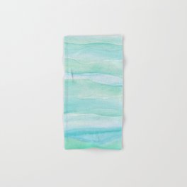 Ocean Layers - Blue Green Watercolor Hand & Bath Towel
