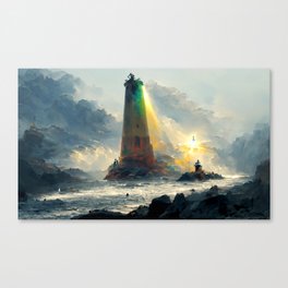 Lighthouse Art - A Ray of Light C Canvas Print