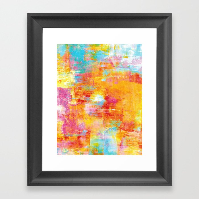 Off The Grid Colorful Pastel Neon Abstract Watercolor Acrylic