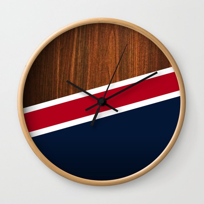Wooden New England Wall Clock