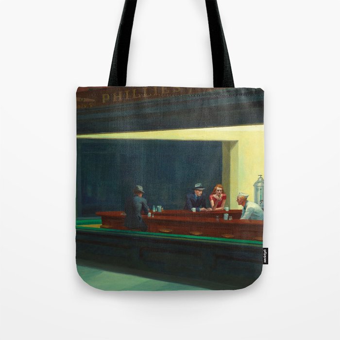 Nighthawks by Edward Hopper Tote Bag