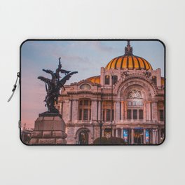 Mexico Photography - Beautiful Palace By The Pink Sunset Laptop Sleeve