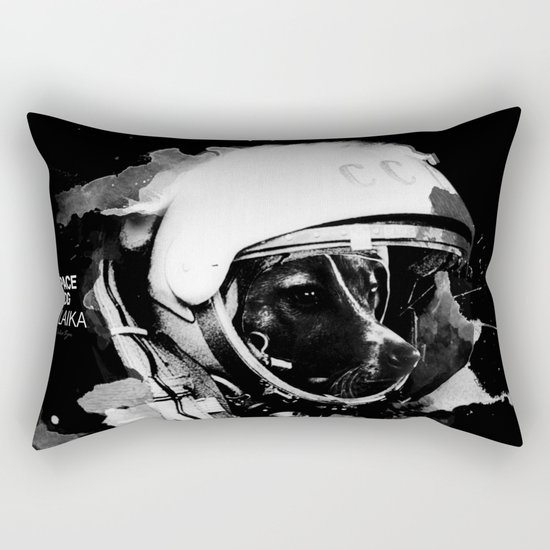 Space Dog Rectangular Pillow