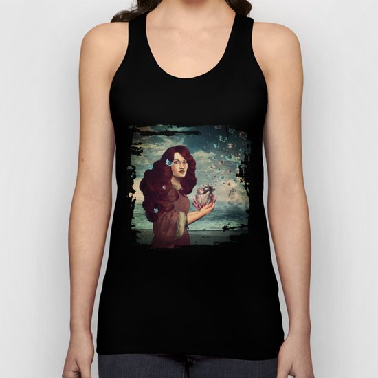Butterflies in my heart Unisex Tank Top