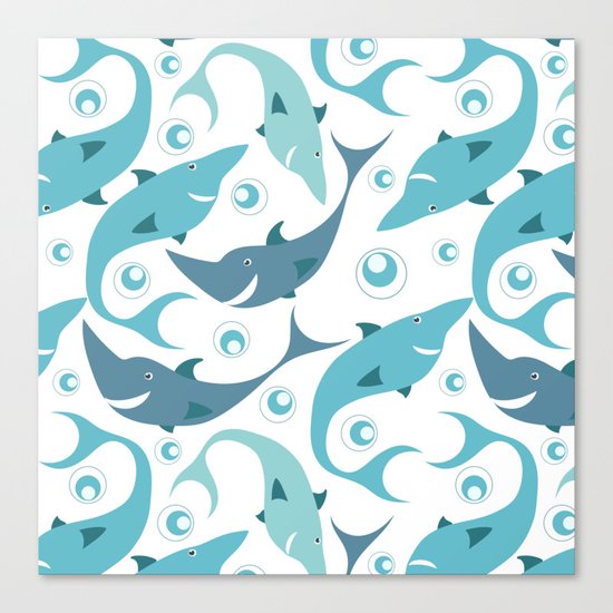 Sharks Canvas Print