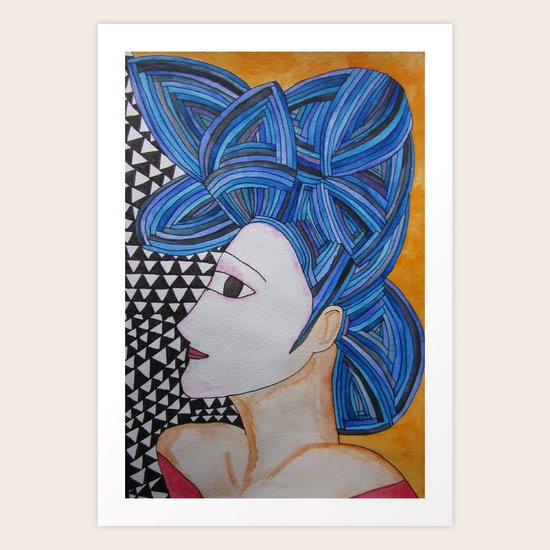 From the side Art Print
