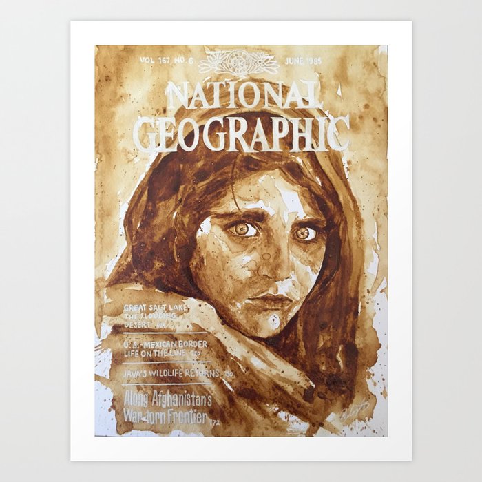 National Geographic, Afghan Girl Cover  Art Print