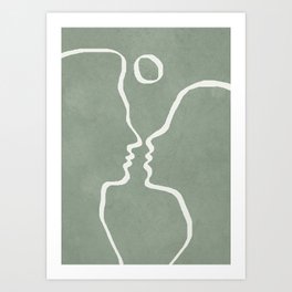 Abstract Couple Art Print