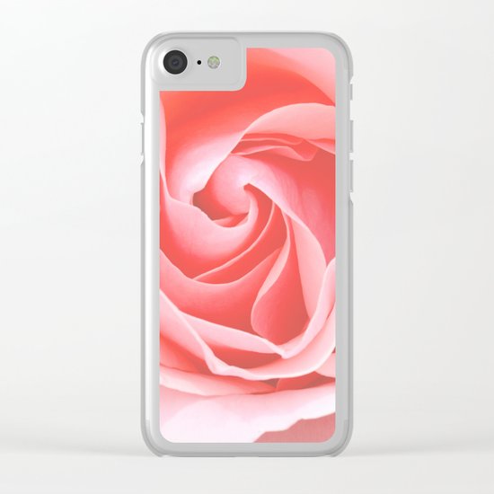 Velvet pink rose - Roses Flowers Flower Clear iPhone Case
