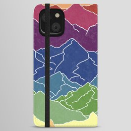 Mountain Rainbow Pattern iPhone Wallet Case