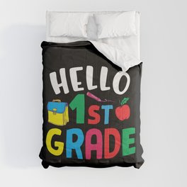 Hello 1st Grade Back To School Comforter
