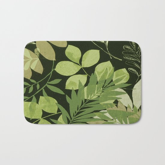 summer leaves Bath Mat