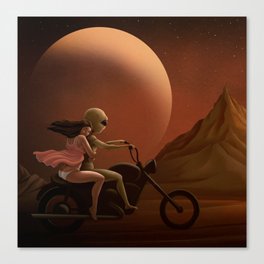 Ride Away Canvas Print