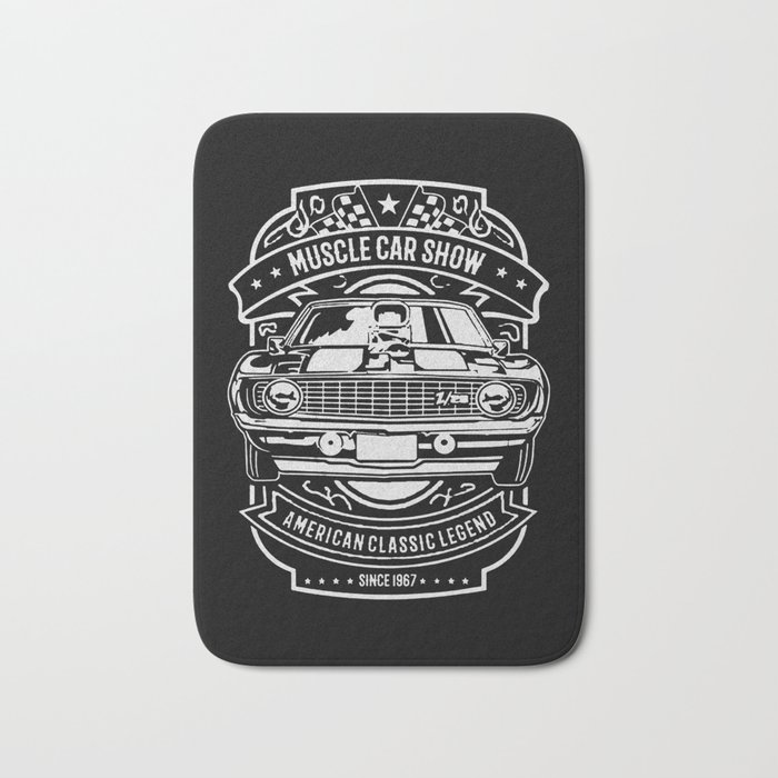Muscle Car Show American Classic Legend Bath Mat By