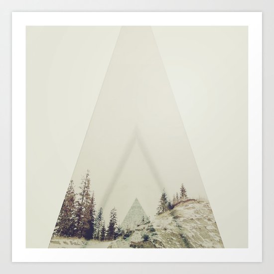 in A cabin in the woods Art Print