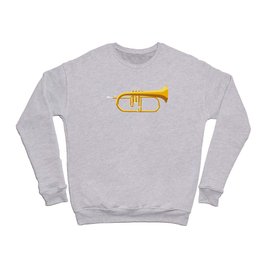 Shiny Golden Flugelhorn Crewneck Sweatshirt