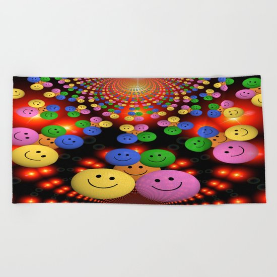 Smiley Beach Towel