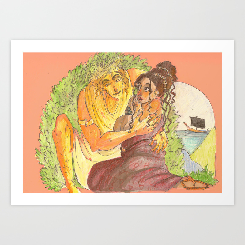 Dionysus And Ariadne Art Print By Toscasam Society6