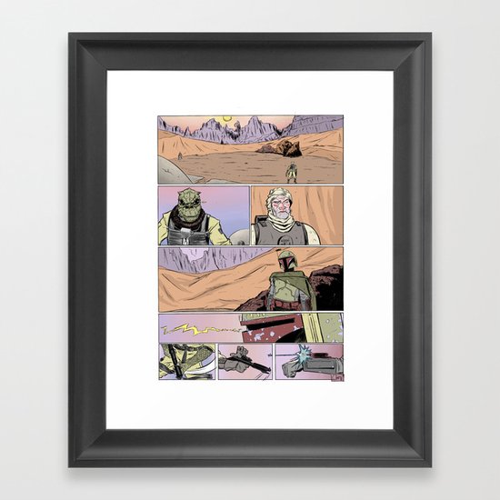 Tatooine Standoff Framed Art Print