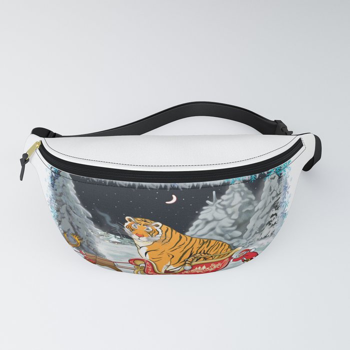 Christmas Tiger Delivery Mission for Secret Santa / Year of the Tiger /New Year 2022/ Tiger 2022 Fanny Pack