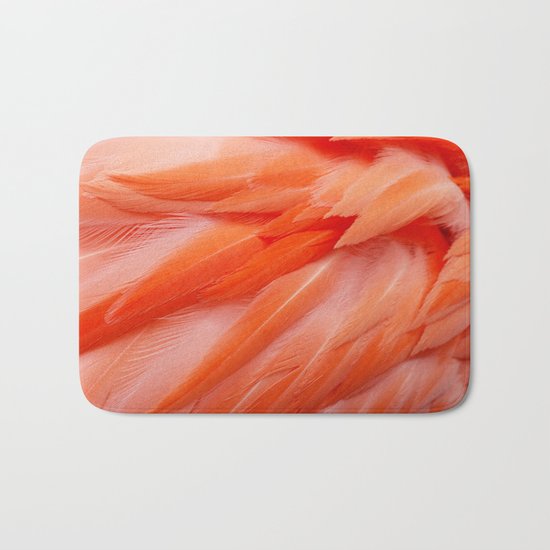 Flamingo Feathers Bath Mat