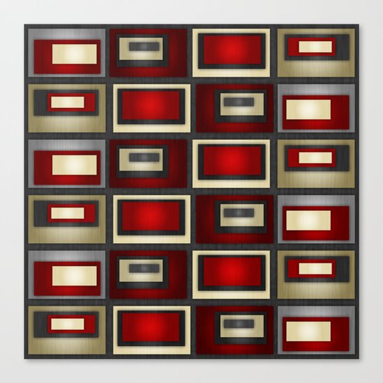 Dark Romance Geometric Canvas Print