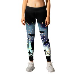 Bright Rock Band Stage Leggings | Instruments, Digital, Rock, Molten, Amplifiers, White, Equipment, Bright, Drawing, Flash 